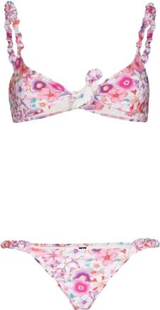 Reina Olga Badmode, Dames, Roze, L, Bloemen Bikini Set Luca