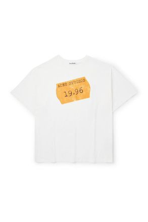 Acne Studios Oversized Logo-Print Cotton and Hemp-Blend Jersey T-Shirt