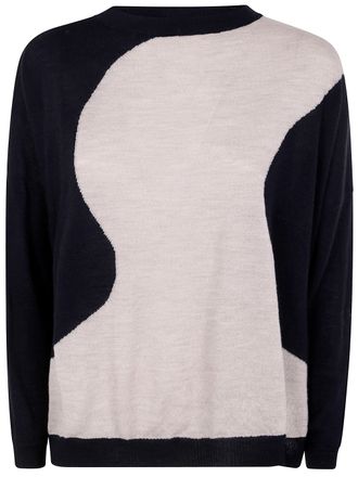 Knit Knit Short Sweater Embroidered