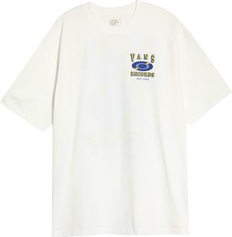 Vans Recordings Cotton Graphic T-Shirt in White at Nordstrom, Size Xx-Large