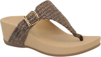 Aetrex Womens Kate Sandal In Brown Woven