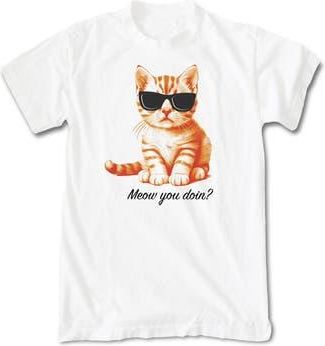 Riot Society Meow You Doing Graphic T-Shirt in White at Nordstrom Rack, Size Xx-Large