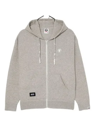 Aape By A Bathing Ape Moonface hoodie - men - Polyester/Nylon/Viscose/Acrylic - M - Grey