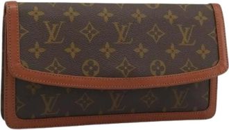 Louis Vuitton Pre-owned Vintage Monogram Clutch - Dames - Vintage Clutch - Bruin - ONE Size - Vintage