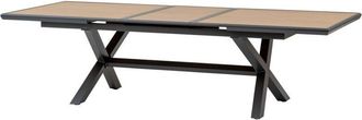 Hesperide Hesperide - Mesa De Jard&iacute;n Extensible Axiome En Efecto Madera Miel Y Grafito, Capacidad Para 10 Personas En Aluminio - Hesp&eacute;ride