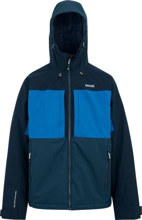 Regatta Mens Maland Insulated Waterproof Jacket (Snorkel Blue/Navy/Moonlight Denim) - Medium Blue - Size X-Large