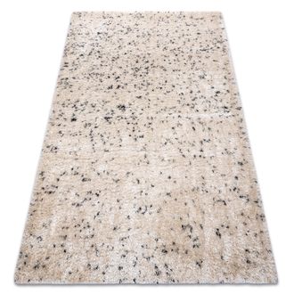 RugsX Rugsx - Alfombra Fluffy 2372 Shaggy Sal Y Pimienta - Crema / Antracita Beige 180x270 Cm