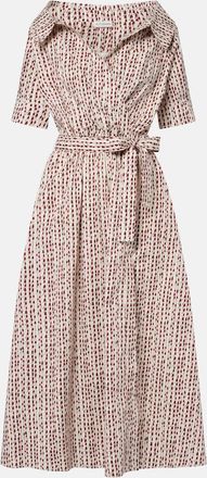 Altuzarra Lydia printed cotton-blend wrap dress