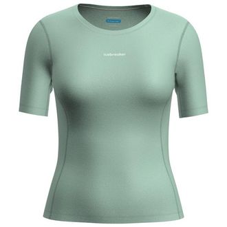 Icebreaker Mer 75 Cool-Lite Featherlight SS Crewe T-Shirt f&uuml;r Damen | t&uuml;rkis/gr&uuml;n