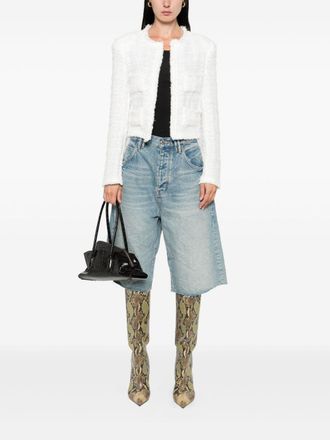 Iro Womens Safira Cotton Blend Jacket - White - Size EU 34 (Womens)