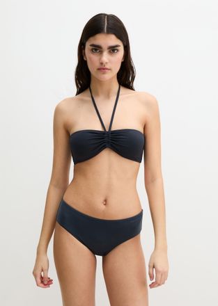 Marc O'Polo Bandeau-Bikini-Top MARC OPOLO Essentials, Damen, Gr. XL (46), N-Gr, schwarz navy, Obermaterial: 84% Polyamid, 16% Elasthan, Bikini-Oberteile Bandeau-B