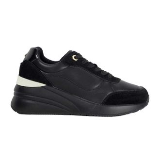 Dune London Vrouwen Elatie Verborgen Leren Sneakers (Zwart)