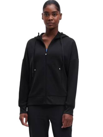 On WomenS Zipped Hoodie In Black