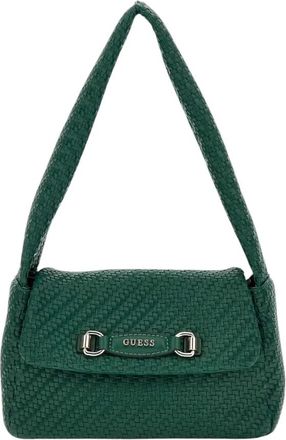 Guess Francy Flap Schoudertas - Dames - Schoudertassen - Groen - ONE Size - Katoen - Tassen