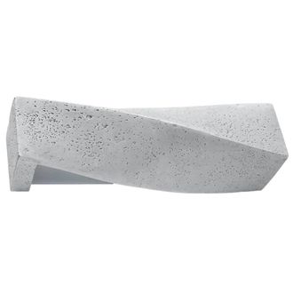 Wonderlamp Aplique de pared de cemento gris con 2 luces e27
