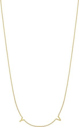 Bony Levy Personalized Charm Necklace in 14K Yellow Gold - 2 Charms at Nordstrom, Size 18