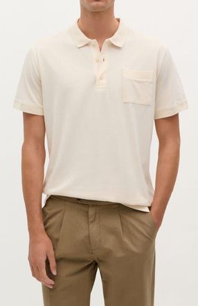 Scalpers Icon Rustic Polo in Cream at Nordstrom, Size Xx-Large Eu