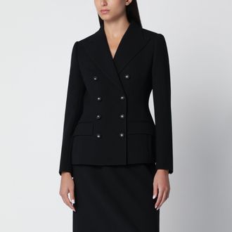Dolce & Gabbana Black double-breasted jacket in wool