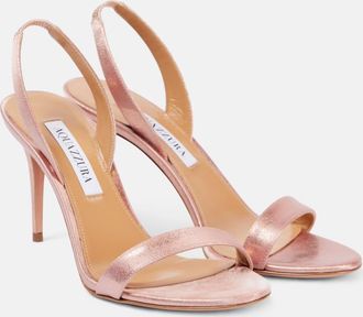 Aquazzura So Nude 85 leather sandals
