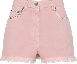 Valentino Denim Shorts, female, Pink, Size: W25 Denim Shorts