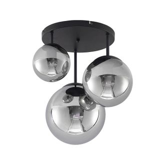 Lindby L&aacute;mpara De Techo teeja En Negro Vidrio - Lindby