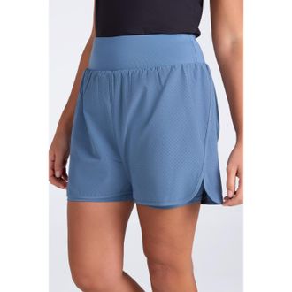 Mountain Warehouse Dames/Dames dubbellaags hardloopshort (Blauw)