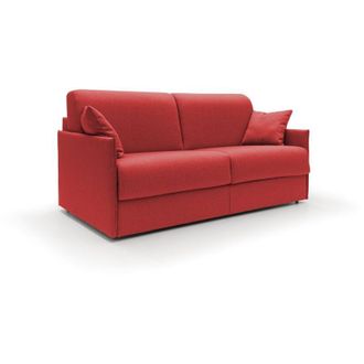Divani.Store Divani.store - Evans Divano letto matrimoniale in tessuto impermeabile T13 149 cm (mat. 120x197) rosso