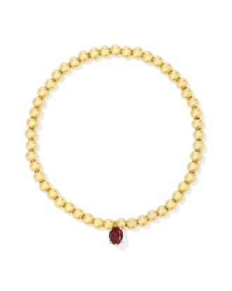 Kendra Scott Womens Cailin Stretch Bracelet In Gold Red Crystal