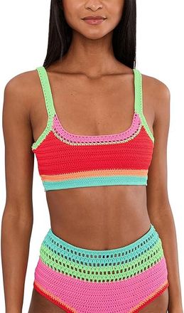 Beach Riot Milana Top Womens Clothing Aqua Have Crochet : XL, Nylon/Spandex