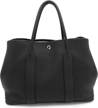 Hermès Garden Black Negonda Leather Tote Bag (Pre-Owned)