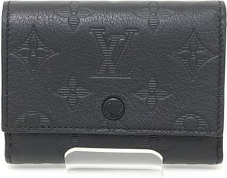 Louis Vuitton Monogram Shadow Black Monogram Shadow Wallet (Tri-Fold) (Pre-Owned)