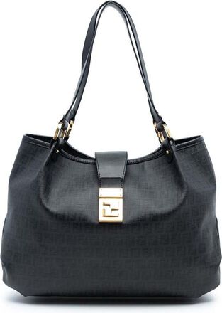 Fendi Pre-owned Fendi Zucchino Spalmati Chiusura Tote Ladies 8BR661/FB5 119/2564