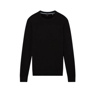 Ted Baker Heren Trui van Merinowol met lange mouwen (Zwart)