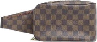 Louis Vuitton Pre-owned Geronimos Damier Schoudertas - Dames - Vintage Heuptassen - Bruin - ONE Size - Vintage