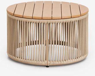 Sklum Sklum - Mesa de centro en hierro y cuerda trenzada Calipso