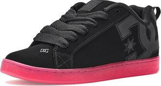 DC Court Graffik Le Womens Shoes Black/Pink : 10.5 B - Medium, Leather