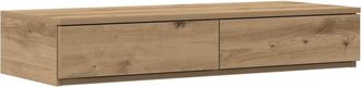 vidaXL Vidaxl Cassetti Per Letto Rovere Artigianale 75 X 36,5 X 16,5 Cm