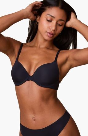 Harper Wilde Base T-Shirt Bra in Black at Nordstrom, Size 40Ddd
