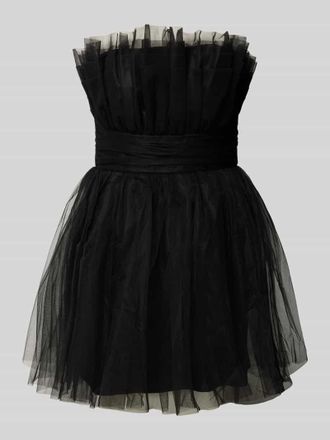 Lace & Beads Cocktailkleid aus T&uuml;ll in Black, Gr&ouml;&szlig;e L