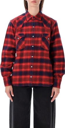 Fortela Checkered Flap-Pocket Texan Shirt