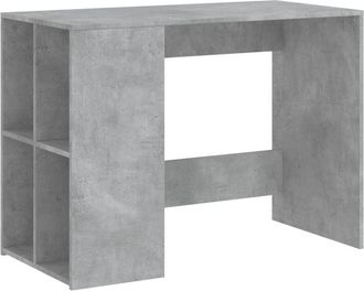 vidaXL Desk Concrete Grey 102x50x75 cm Engineered Wood Vidaxl