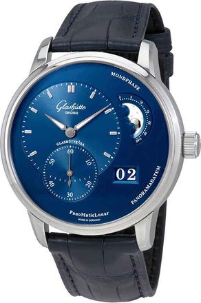 Glashütte Original Glashutte PanoMaticLunar Automatic Blue Dial Mens Watch 1-90-02-46-32-35