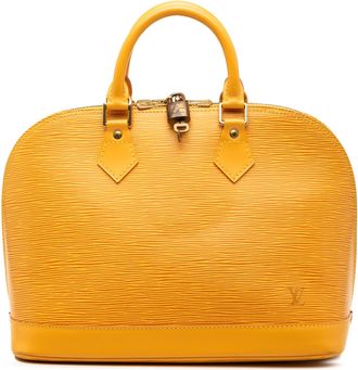 Louis Vuitton Pre-owned Womens Epi Alma Pm - Mustard Leather - One Size