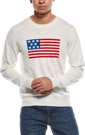 Brodie American Flag Wool & Cashmere-Blend Crewneck Sweater