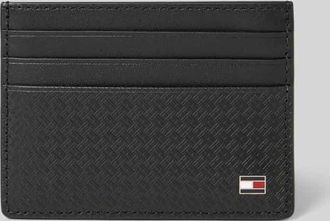 Tommy Hilfiger Portemonnaie aus echtem Rindsleder in BLACK, Gr&ouml;&szlig;e 1