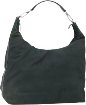 Gucci Pre-owned Shoulder Bags, female, Green, Size: ONE SIZE Pre-owned Nylon Shoulder Bag