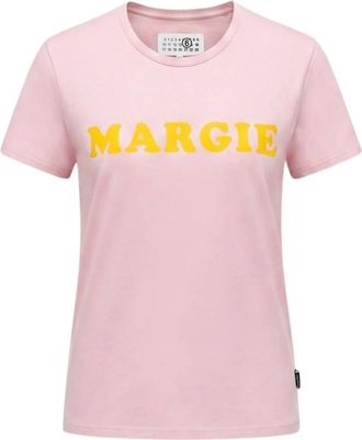 Maison Margiela T-Shirt - Dames - T-shirts - Roze - S - Tops