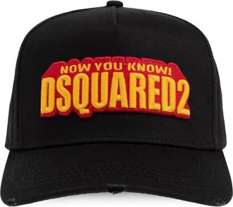 Dsquared2 Baseballpet - Heren - Petten - Zwart - ONE Size - Katoen - Accessoires