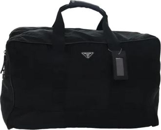 Prada Pre-owned Vintage Boston Bag - Dames - Vintage Weekendtas - Zwart - ONE Size - Vintage