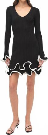 SIMKHAI Avalon Knit Mini Dress In Black